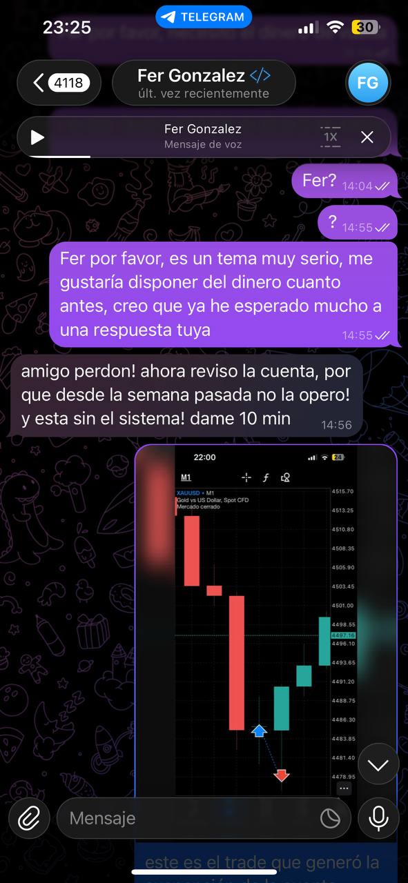 Captura: ahora reviso la cuenta, dame 10 minutos